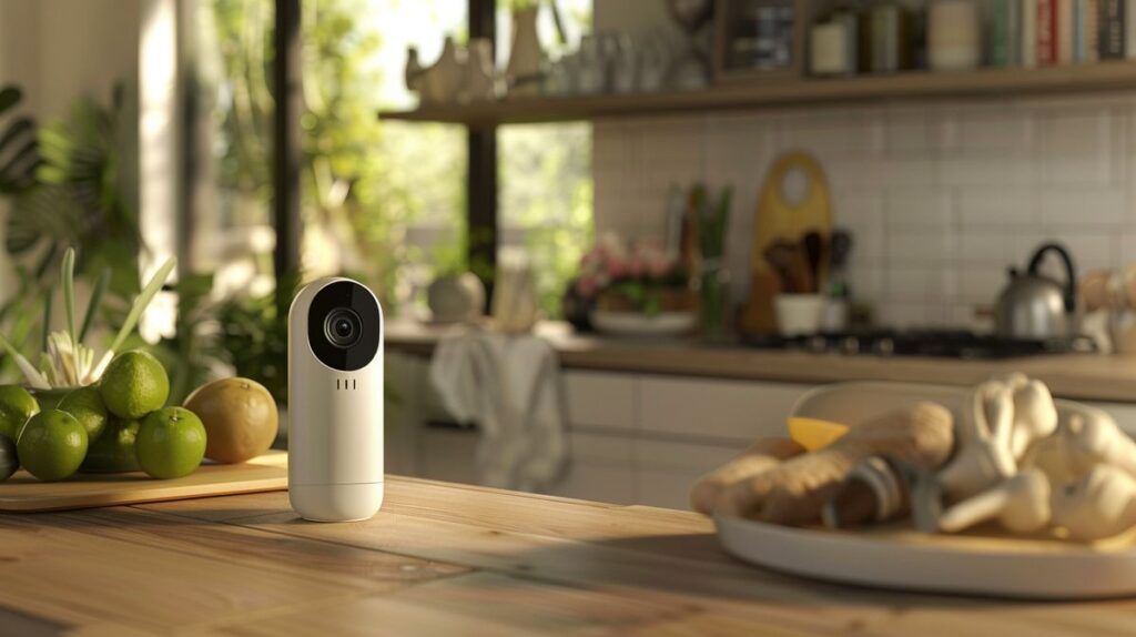 Blink security camera installed in home without visible WiFi router