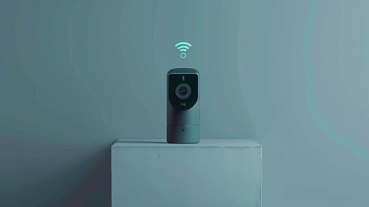 Ring camera with a disconnected WiFi symbol and a green check mark showing it functions, illustrating Do Ring Cameras Work Without WiFi.