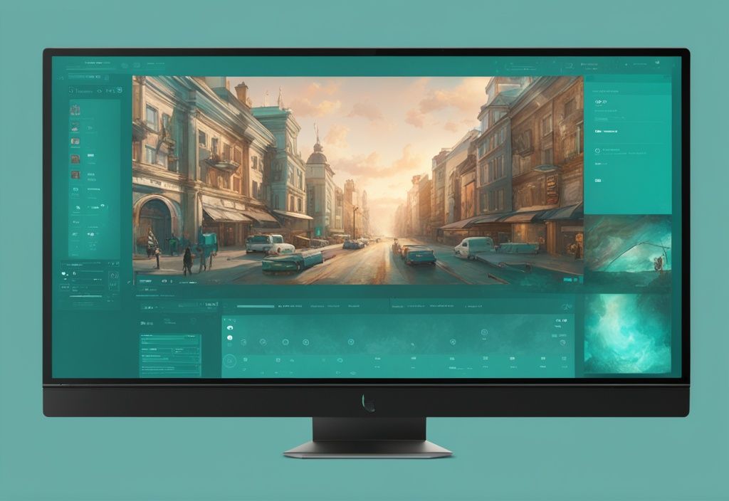 Comparison of 2K vs 1080p resolution on teal-themed screens